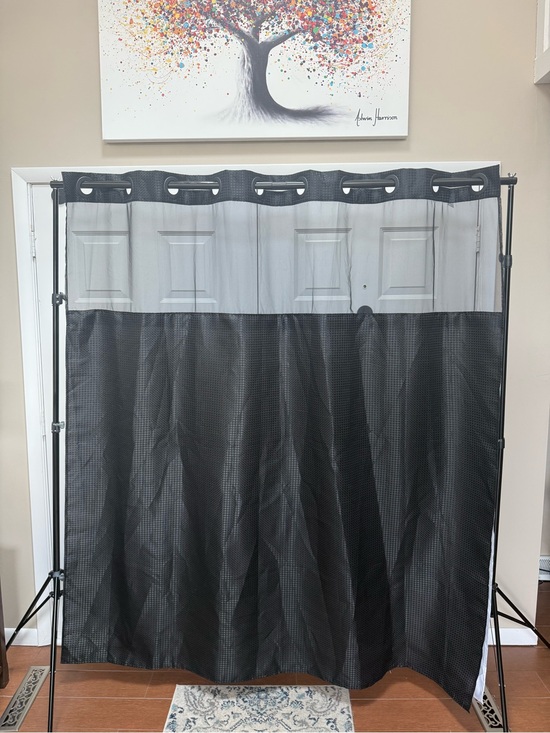 Other - No Hook -Sheer Top Shower Curtain Many Colors Available - Bundle for Discounts